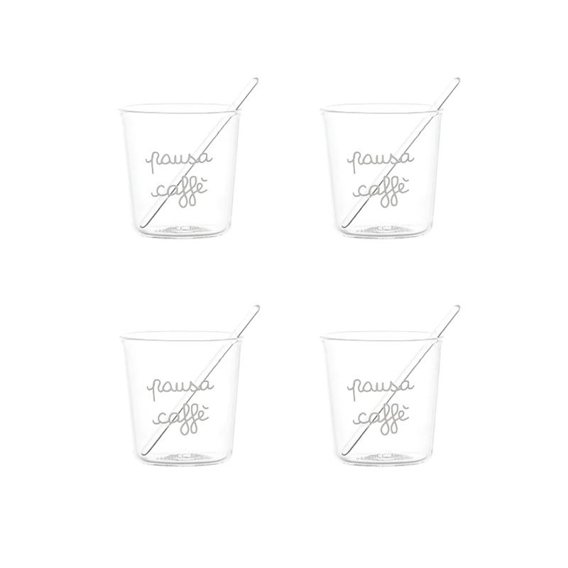 Simple Day – Set 4 bicchierini espresso – Pausa Caffè – Calabria Regali