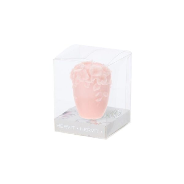 Hervit - Candela di soia 6 cm - Bouquet rosa