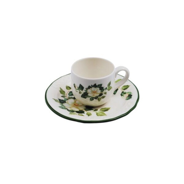 Tiffany Boutique - Tazza caffè con piattino - Country Camelie