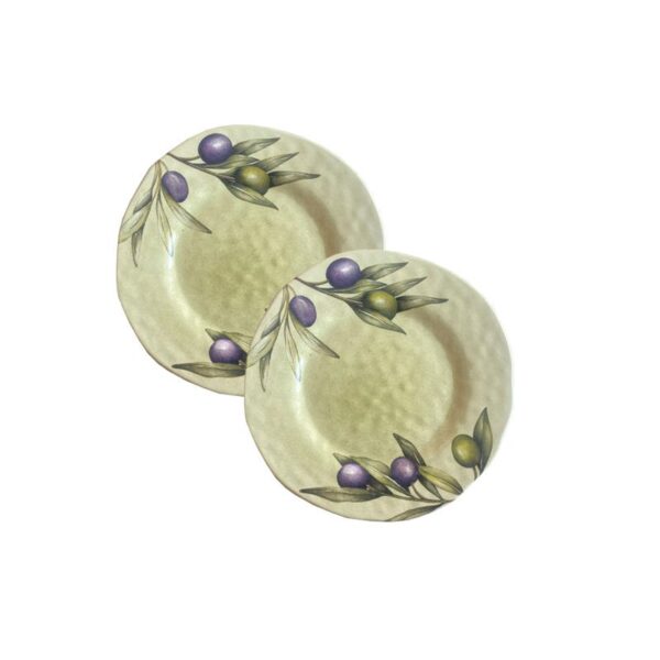 Rose & Tulipani - Set 2 piatti frutta in melamina 21 cm - Olyvia