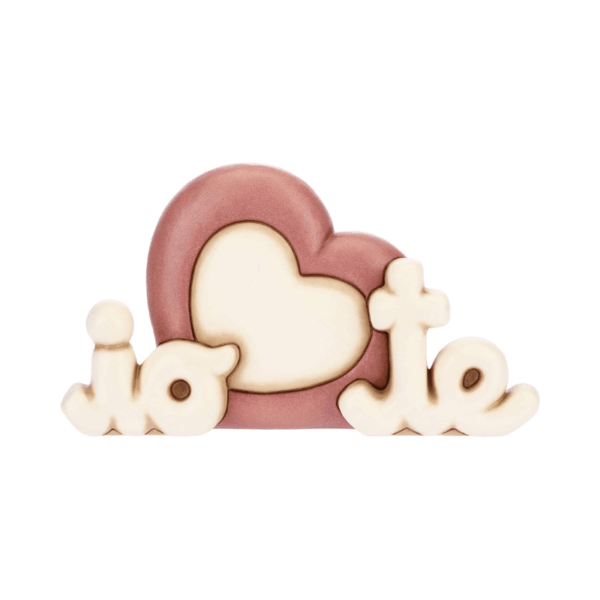 Thun - Scritta io&te in ceramica