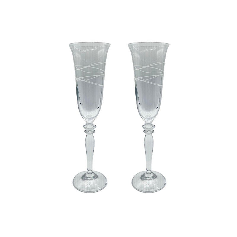 rosenthal calice flute da champagne set 2 pezzi hula hoop