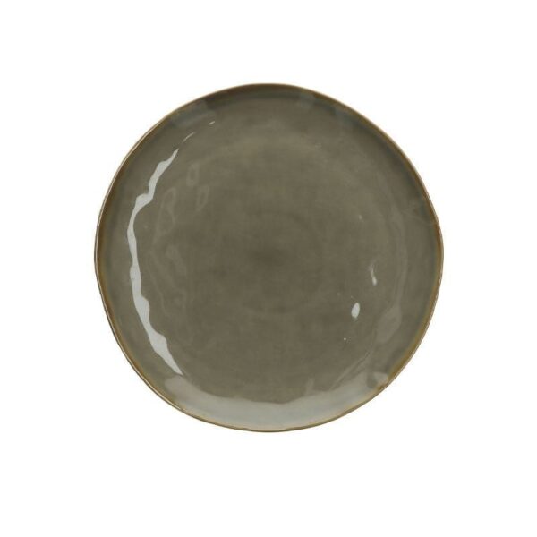 Rose & Tulipani - Piatto Piano in ceramica 27 cm - Concerto Grigio Tortora