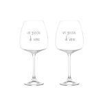 Simple Day - Set 2 Calici 77cl - Un Goccio Di Vino