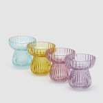 EDG Enzo De Gasperi - Vaso Righe Biforma Rosa H.11 D.11 - immagine 2