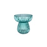 EDG Enzo De Gasperi - Vaso Righe Biforma Azzurro H.11 D.11