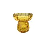 EDG Enzo De Gasperi - Vaso Righe Biforma Giallo H.11 D.11