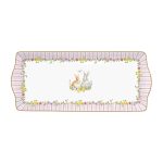 Easy life - Vassoio rettangolare in porcellana 35x15 cm - Happy Easter