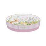 Easy life - Set 4 piatti dessert in porcellana decoro con fiori e coniglietti - Happy Easter - immagine 2