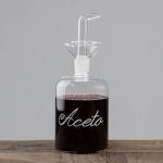 Simple Day - Bottiglia in Vetro Borosilicato 350 ml con Decoro Aceto - immagine 2
