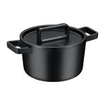 WMF - Cocotte rotonda nera in ghisa 24 cm - Flavour