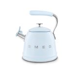 Smeg - Bollitore con Fischio per Piano Cottura, 2,3L, Colore Azzurro - 50's Style