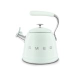 Smeg - Bollitore con Fischio per Piano Cottura, 2,3L, Colore Verde - 50's Style