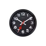 NeXtime - Orologio da parete alluminio anodizzato 35cm Nero - Station All Black