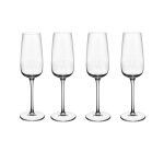 Villeroy & Boch - Set 4 Bicchieri da champagne/ spumante cristallo trasparente 120 ml - Afina