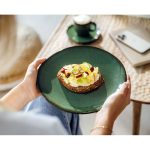 Villeroy & Boch - Piatto da dessert/colazione in terracotta verde 23 cm - Lave - immagine 2