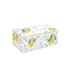 Easy Life - Set aperitivo in acacia con 4 ciotole porcellana - Fleurs et Citrons - immagine 2
