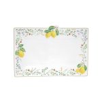 Easy Life - Vassoio Limone in porcellana 36x24cm - Fleurs et Citrons