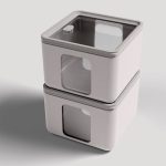 Blim Plus - Set di barattoli salvaspazio con tappo salvafreschezza: Peek Box Quadro Silk, 3 pz - Made in Italy - immagine 2
