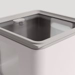 Blim Plus - Set di barattoli salvaspazio con tappo salvafreschezza: Peek Box Quadro Silk, 3 pz - Made in Italy - immagine 3