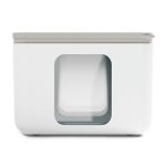 Blim Plus - Set di barattoli salvaspazio con tappo salvafreschezza: Peek Box Quadro Arctic White, 3 pz - Made in Italy
