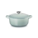 Le Creuset - Cocotte rotonda in ghisa vetrificata 20 cm Sea Salt - Evolution