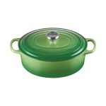 Le Creuset - Cocotte ovale in ghisa vetrificata 29 cm Verde Bamboo - Evolution