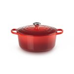 Le Creuset - Cocotte rotonda in ghisa vetrificata 20 cm Ciliegia - Evolution