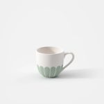 Villeroy & Boch - Tazzina da caffè con piattino in porcellana, verde - Fleur
