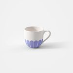 Villeroy & Boch - Tazzina da caffè con piattino in porcellana, blu - Fleur