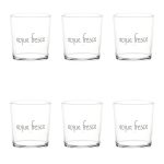 Simple Day - Set 6 bicchieri acqua in Vetro temperato 35cl - Acqua Fresca