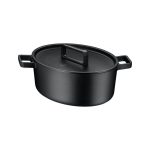 WMF - Cocotte ovale in ghisa opaca 33x26 cm Nero - Flavour