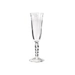 OnlyLux - Set 6 Calici Flute in vetro decoro Panto - Calicetto
