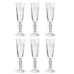OnlyLux - Set 6 Calici Flute in vetro decoro Panto - Calicetto - immagine 2
