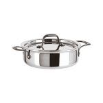 Sambonet - Casseruola alta 2 maniglie in alluminio e acciaio, diametro 16 cm altezza 8 cm - Home Chef