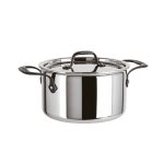 Sambonet - Casseruola alta 2 maniglie in alluminio e acciaio, diametro 24 cm altezza 14 cm capacità 5,9 lt - Home Chef