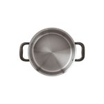 Sambonet - Casseruola alta 2 maniglie in alluminio e acciaio, diametro 24 cm altezza 14 cm capacità 5,9 lt - Home Chef - immagine 2