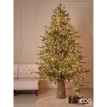 EDG Enzo De Gasperi - Albero di natale Abete Artificiale Pino Luxury H210 cm con 4000 Led - immagine 3
