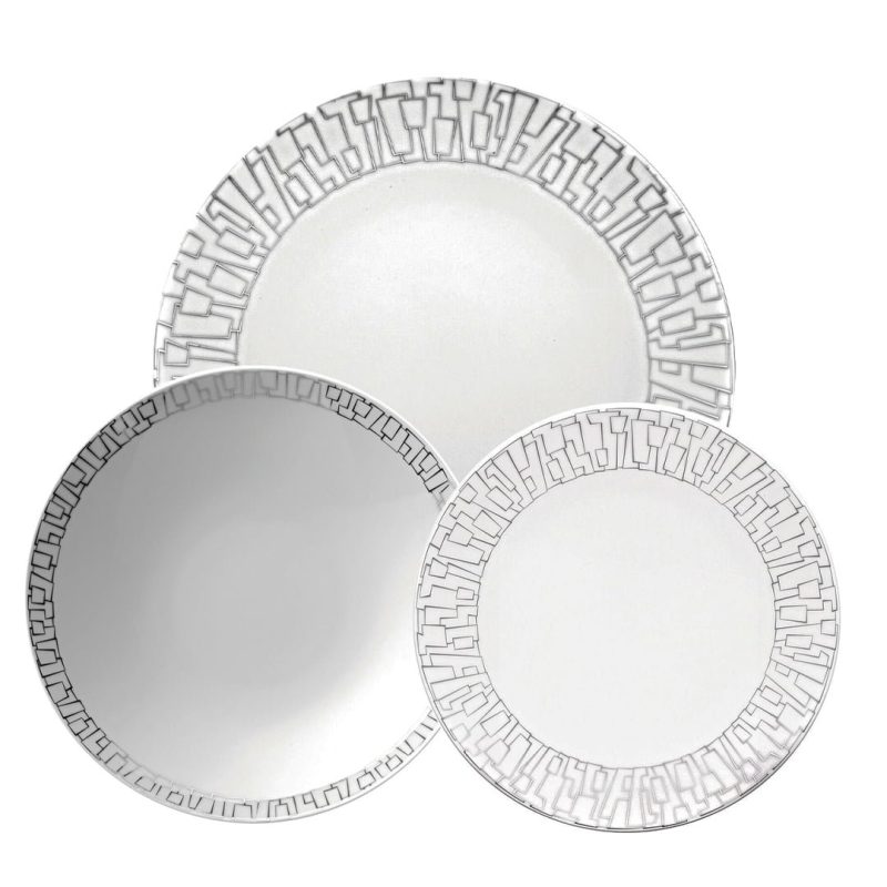 Rosenthal - Set piatti 18 pezzi - Tac Skin Platin - immagine 1