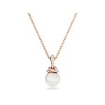 Swarovski - Pendente Originally Bianco, Placcato color oro rosa