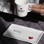Simple Day - Set 2 Piattini per Tazze Espresso - Sorridi - immagine 2