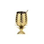 Paderno - Coppa Ananas C/Cannuccia ML 500 Inox, Oro - immagine 2