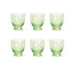 Excelsa - Set 6 Bicchieri Acqua in vetro Verde cl 30 - Santa Cruz