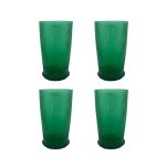 Rose & Tulipani - Set 4 Bicchieri Bibita - Happy Rain Emerald