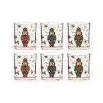 Easy Life - Set 6 bicchieri 250 ml in vetro - Nutcracker Twist