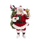 Kurt S. Adler - Babbo Natale con sacca da golf e trofeo 28 cm - Fabriché