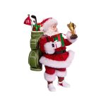 Kurt S. Adler - Babbo Natale con sacca da golf e trofeo 28 cm - Fabriché - immagine 2