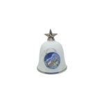 Richard Ginori - Campanella Porcellana Decoro Natalizio Ø 6 x h 8 cm Paesaggio