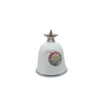 Richard Ginori - Campanella Porcellana Decoro Natalizio Ø 6 x h 8 cm Paesaggio - immagine 2