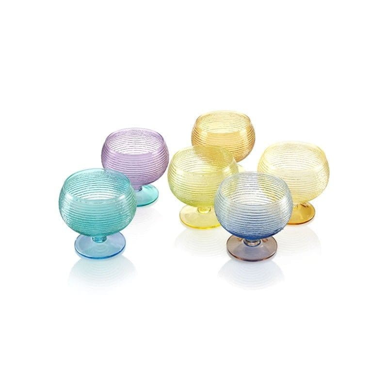 IVV - Set 6 Coppette Gelato Bicolore Cl.43 - Multicolor - immagine 1